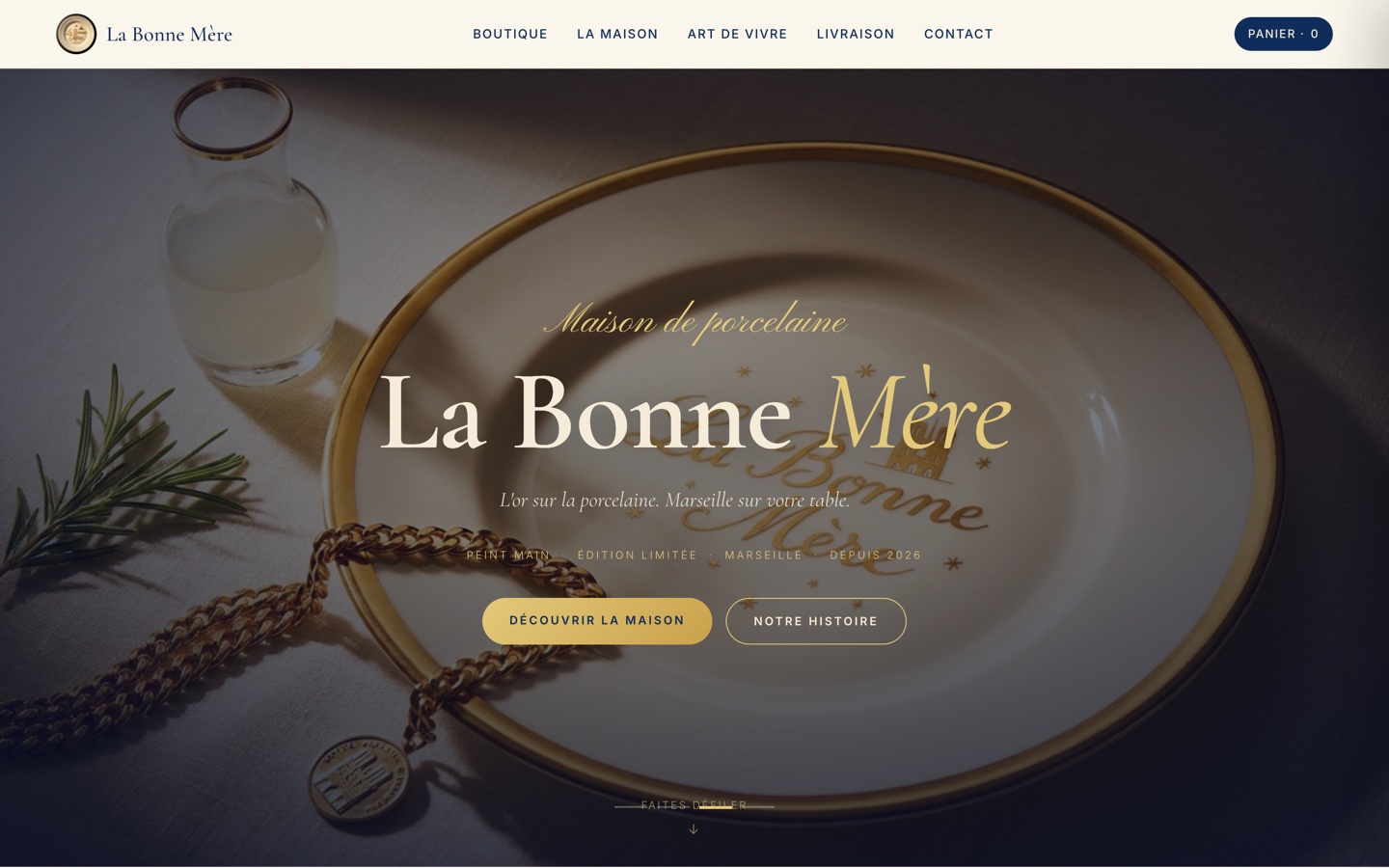 La Bonne Mère — maison de porcelaine marseillaise